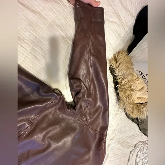 Coach Dark Brown Leather Jacket - Picture 6 of 14